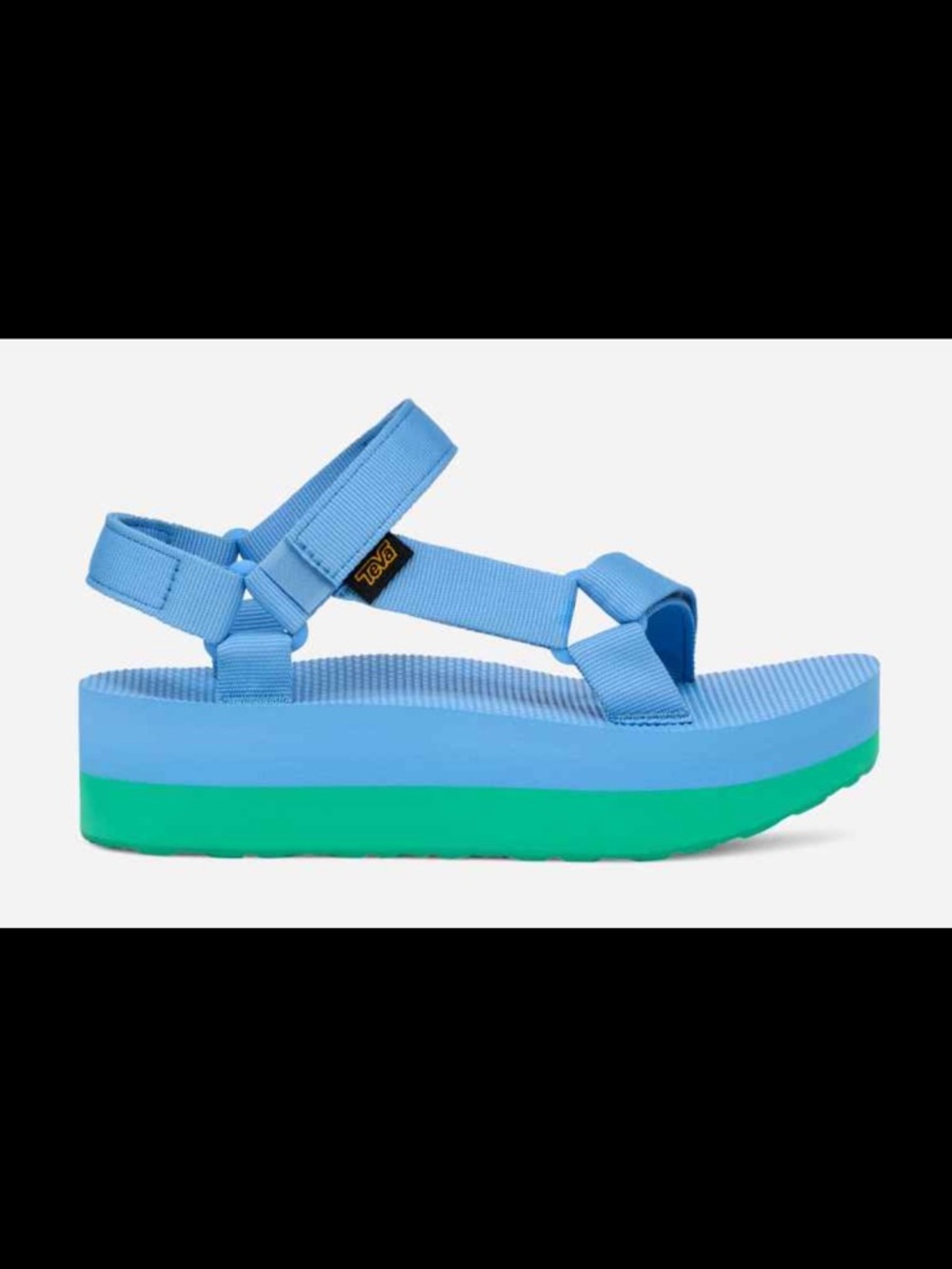 Teva Blue Flatform Sandals NWOB